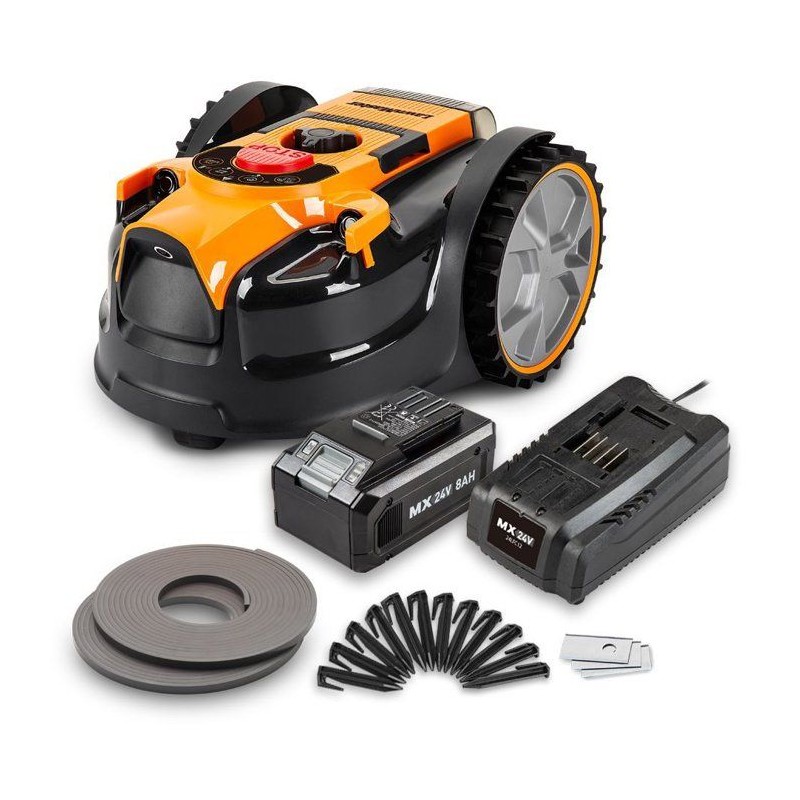 Robot tondeuse - Lawnmaster - VBRM16MAX - 24 V - 16 cm - 8 Ah - Sans f