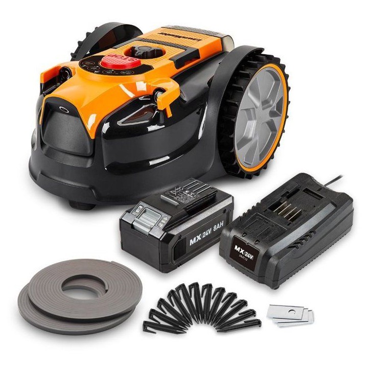 Robot tondeuse - Lawnmaster - VBRM16MAX - 24 V - 16 cm - 8 Ah - Sans fil périmétrique