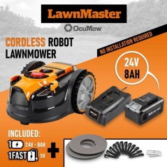 Robot tondeuse - Lawnmaster - VBRM16MAX - 24 V - 16 cm - 8 Ah - Sans f