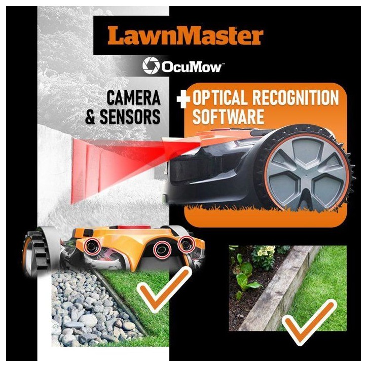 Robot tondeuse - Lawnmaster - VBRM16MAX - 24 V - 16 cm - 8 Ah - Sans fil périmétrique