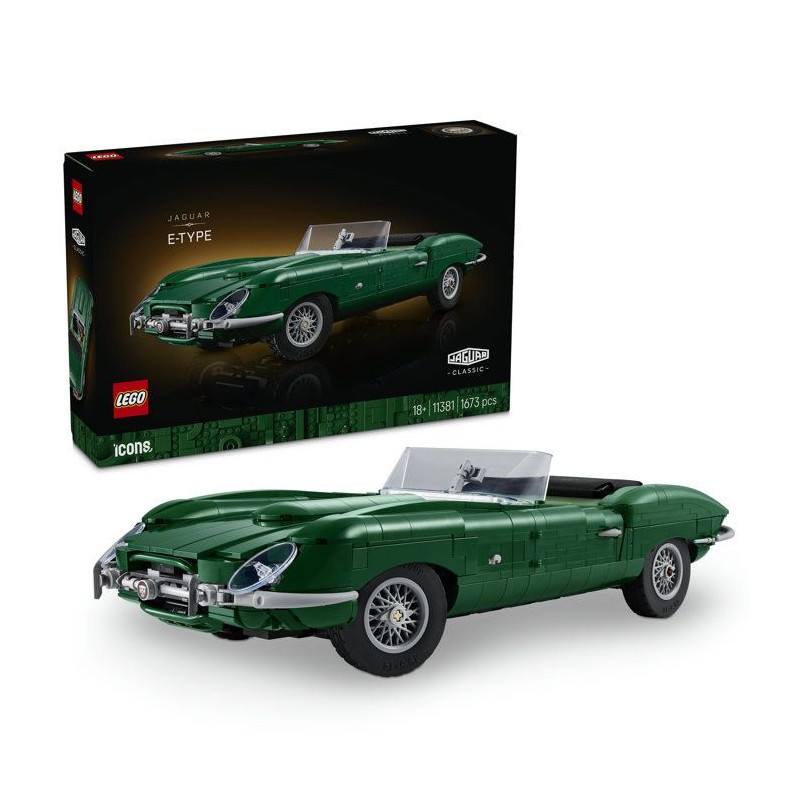 LEGO Icons 11381 - Jaguar E-Type - Set de Construction pour Adulte - M