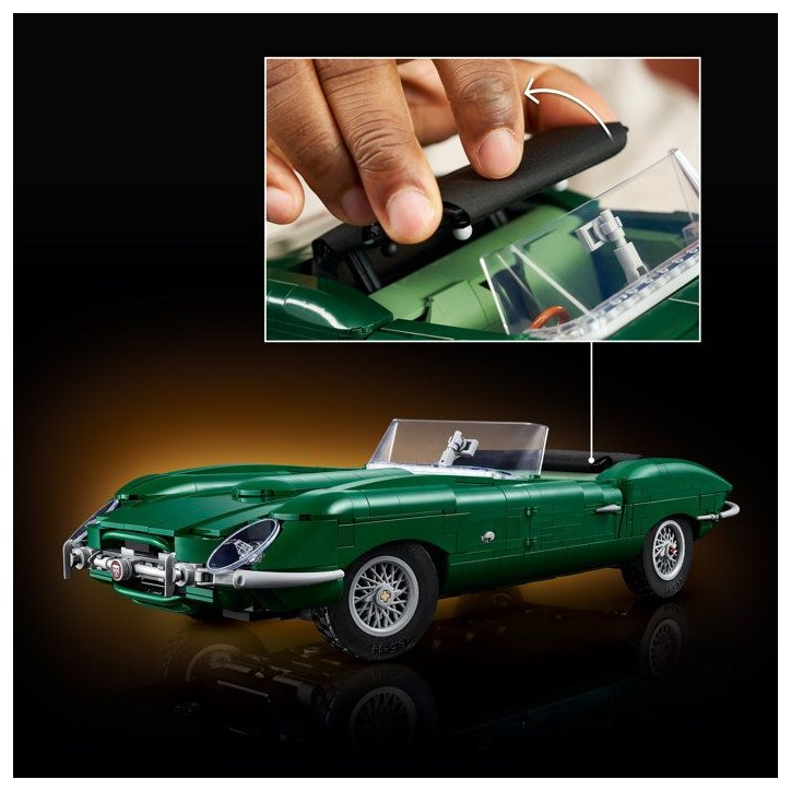 LEGO Icons 11381 - Jaguar E-Type - Set de Construction pour Adulte - Maquette de Voiture LEGO Icons 11381 - Jaguar E-Type - Set de Construction pour Adulte - Maquette de Voiture