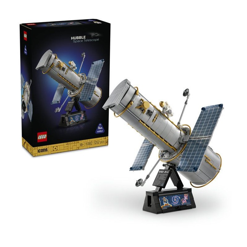 LEGO Icons 11382 - Le Télescope Spatial Hubble - Set de Construction