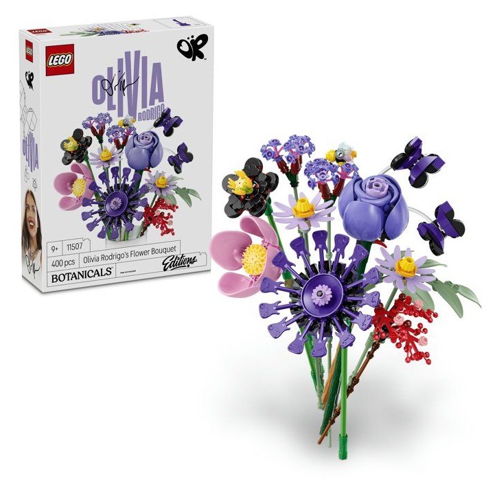 LEGO Set de construction Bouquet de fleurs - 11507 - Édition Olivia Rodrigo, fleurs a personnaliser - Des 9 ans
