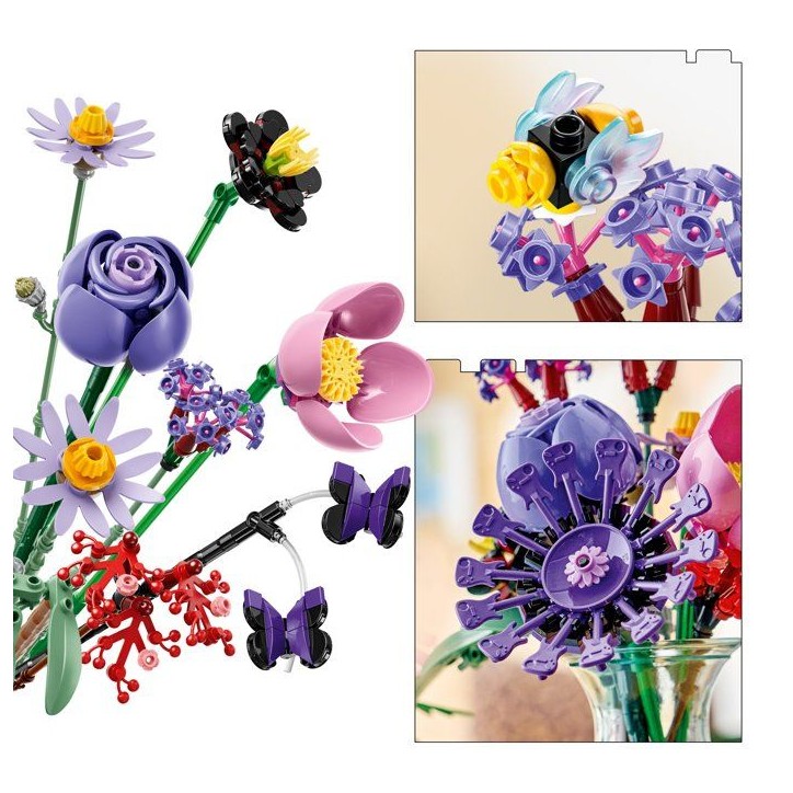 LEGO Set de construction Bouquet de fleurs - 11507 - Édition Olivia Rodrigo, fleurs a personnaliser - Des 9 ans