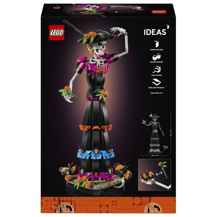 LEGO Ideas 21372 La Catrina - Set de Construction pour Adulte - Décoration DIY Dia del Muertos - Cadeau LEGO Ideas 21372 La Catrina - Set de Construction pour Adulte - Décoration DIY Dia del Muertos - Cadeau