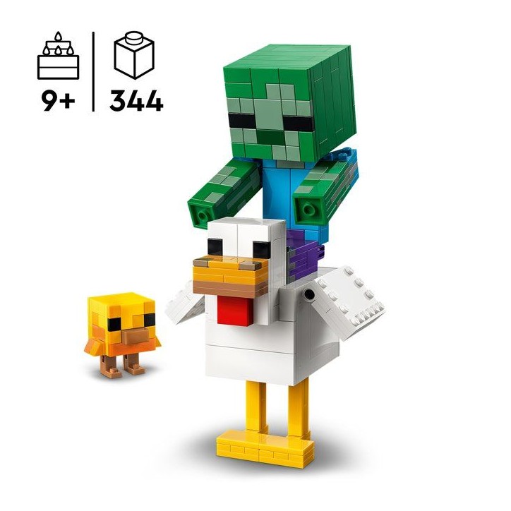 LEGO Minecraft 21582 Poule Chevauchée - Jeu de Construction pour Garçon ou Fille des 9 ans LEGO Minecraft 21582 Poule Chevauchée - Jeu de Construction pour Garçon ou Fille des 9 ans