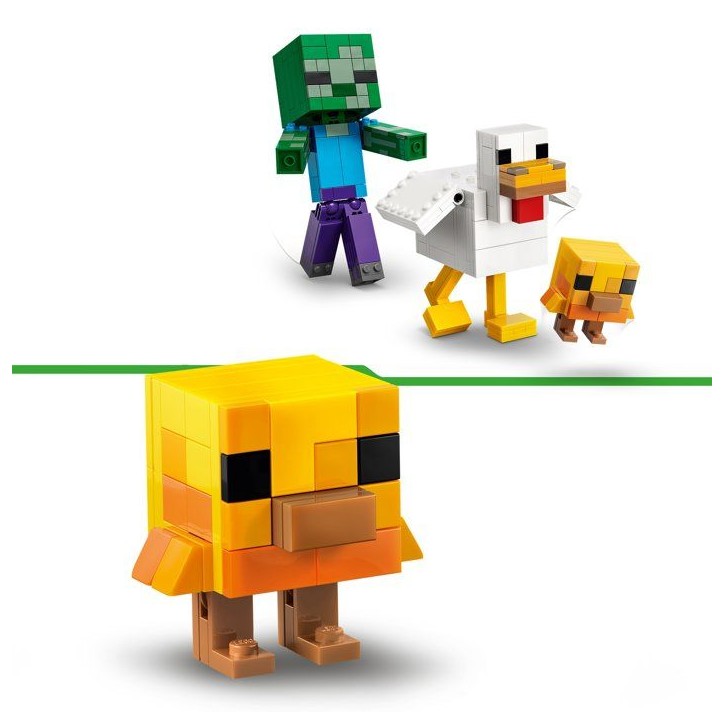 LEGO Minecraft 21582 Poule Chevauchée - Jeu de Construction pour Garçon ou Fille des 9 ans LEGO Minecraft 21582 Poule Chevauchée - Jeu de Construction pour Garçon ou Fille des 9 ans