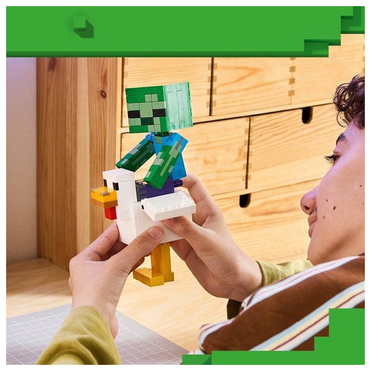 LEGO Minecraft 21582 Poule Chevauchée - Jeu de Construction pour Garçon ou Fille des 9 ans LEGO Minecraft 21582 Poule Chevauchée - Jeu de Construction pour Garçon ou Fille des 9 ans