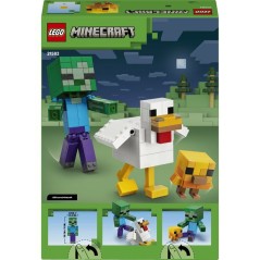 LEGO Minecraft 21582 Poule Chevauchée - Jeu de Construction pour Gar