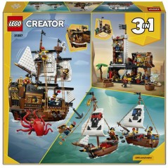 LEGO Creator 3-en-1 31387 Bateau Pirate Mythique - Jeu de Construction