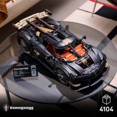 LEGO Technic 42232 Megacar Sadair's Spear de Koenigsegg - Set Adulte - Maquette de Voiture - Idée Cadeau