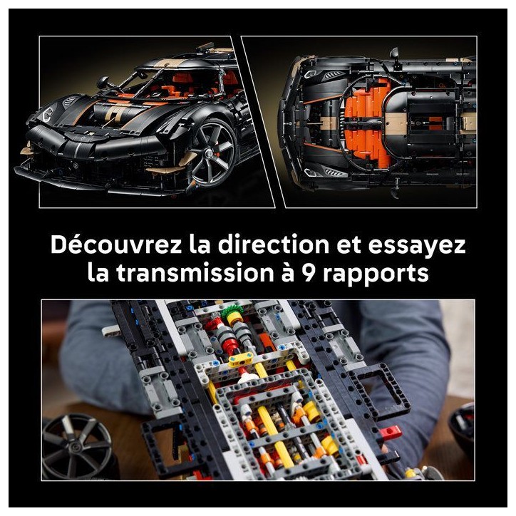LEGO Technic 42232 Megacar Sadair's Spear de Koenigsegg - Set Adulte - Maquette de Voiture - Idée Cadeau LEGO Technic 42232 Megacar Sadair's Spear de Koenigsegg - Set Adulte - Maquette de Voiture - Idée Cadeau