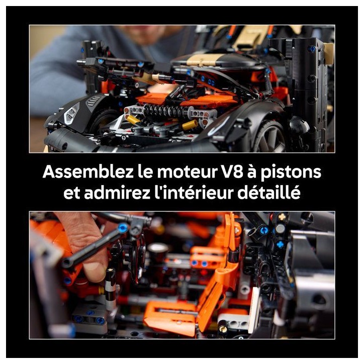 LEGO Technic 42232 Megacar Sadair's Spear de Koenigsegg - Set Adulte - Maquette de Voiture - Idée Cadeau LEGO Technic 42232 Megacar Sadair's Spear de Koenigsegg - Set Adulte - Maquette de Voiture - Idée Cadeau