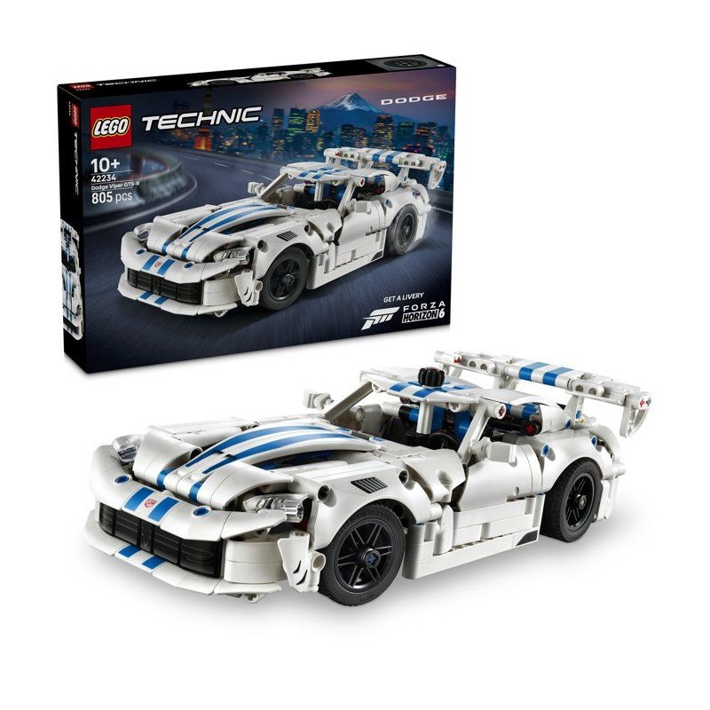 LEGO Technic 42234 Voiture de Sport Dodge Viper GTS-R - Jouet pour Gar