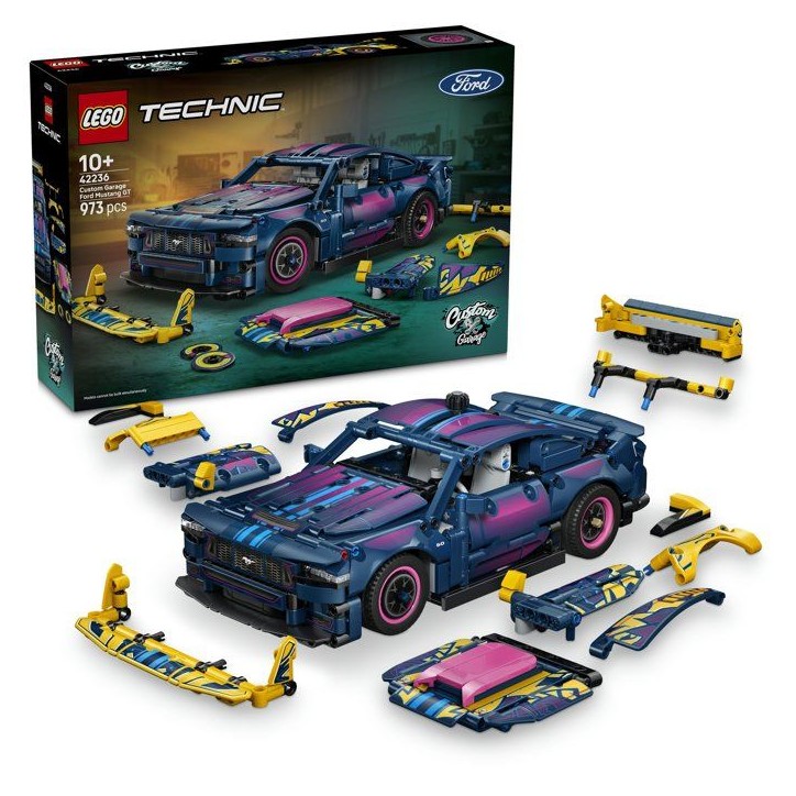 LEGO Technic 42236 Voiture Ford Mustang GT a Personnaliser - Jeu des 10 ans - Idée Cadeau LEGO Technic 42236 Voiture Ford Mustang GT a Personnaliser - Jeu des 10 ans - Idée Cadeau