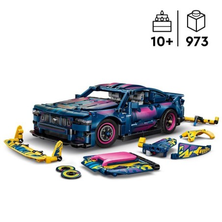 LEGO Technic 42236 Voiture Ford Mustang GT a Personnaliser - Jeu des 10 ans - Idée Cadeau