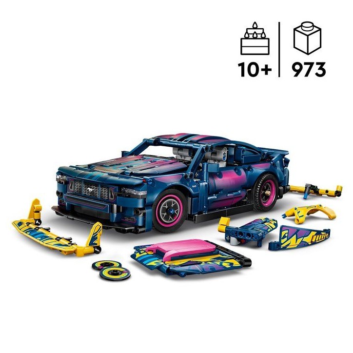 LEGO Technic 42236 Voiture Ford Mustang GT a Personnaliser - Jeu des 10 ans - Idée Cadeau LEGO Technic 42236 Voiture Ford Mustang GT a Personnaliser - Jeu des 10 ans - Idée Cadeau