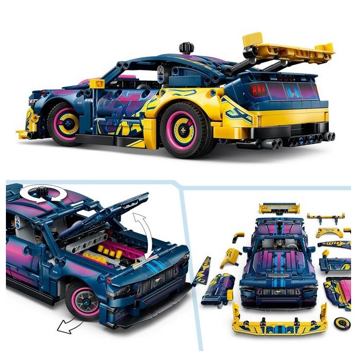 LEGO Technic 42236 Voiture Ford Mustang GT a Personnaliser - Jeu des 10 ans - Idée Cadeau LEGO Technic 42236 Voiture Ford Mustang GT a Personnaliser - Jeu des 10 ans - Idée Cadeau