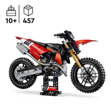 LEGO Moto Technic a construire - 42238 - Ducati Desmo450 MX Factory, moto de motocross officielle - Des 10 ans