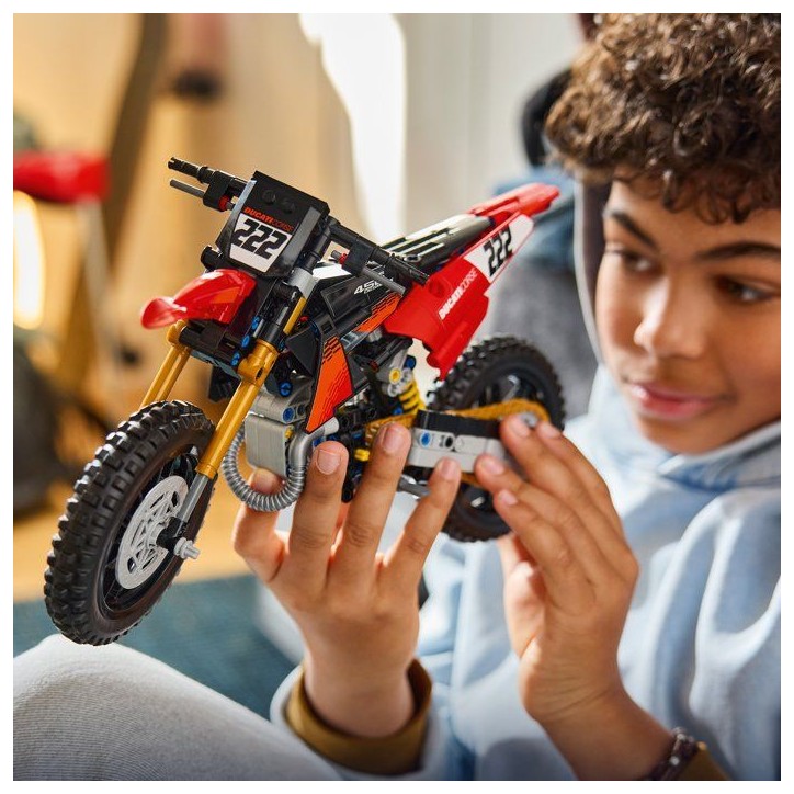 LEGO Moto Technic a construire - 42238 - Ducati Desmo450 MX Factory, moto de motocross officielle - Des 10 ans