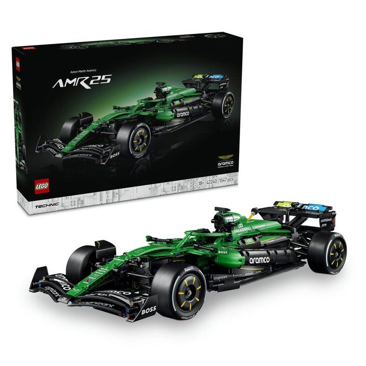 LEGO Technic 42240 Voiture Aston Martin Aramco AMR25 F1 - Set Adulte - Maquette Formule 1 LEGO Technic 42240 Voiture Aston Martin Aramco AMR25 F1 - Set Adulte - Maquette Formule 1
