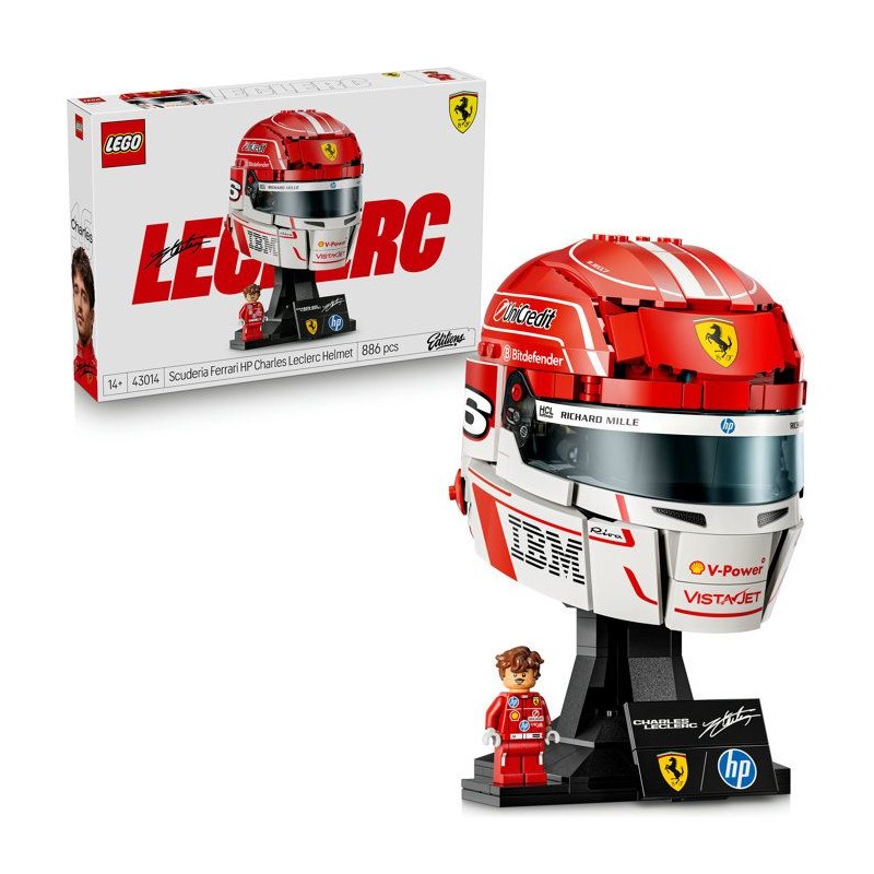 LEGO Editions 43014 Scuderia Ferrari HP Casque de Charles Leclerc - Ma