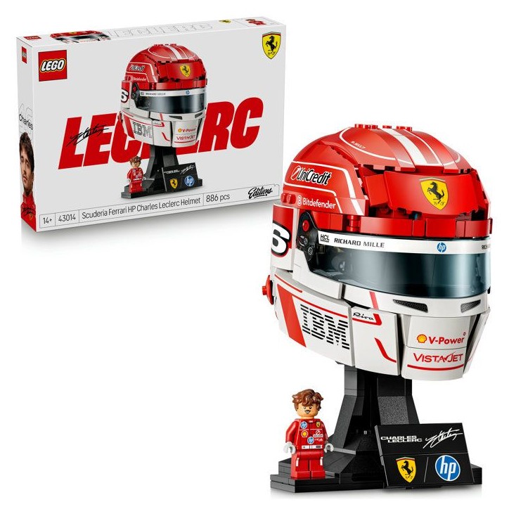 LEGO Editions 43014 Scuderia Ferrari HP Casque de Charles Leclerc - Maquette Produit F1 LEGO Editions 43014 Scuderia Ferrari HP Casque de Charles Leclerc - Maquette Produit F1