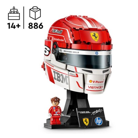 LEGO Editions 43014 Scuderia Ferrari HP Casque de Charles Leclerc - Maquette Produit F1