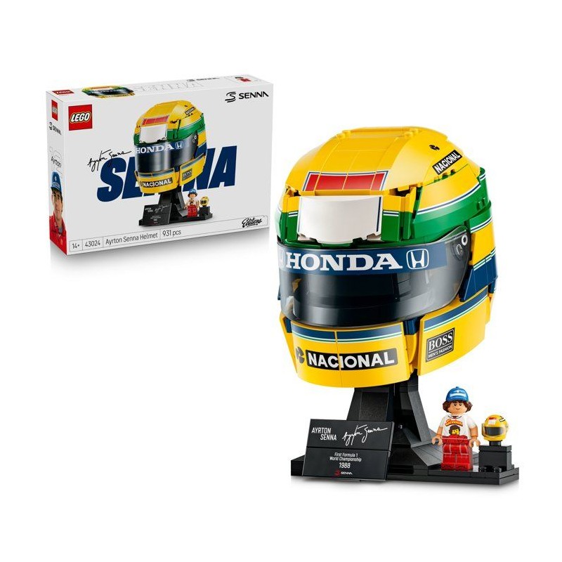 LEGO Editions 43024 Casque d'Ayrton Senna - Maquette Produit F1 - A pa