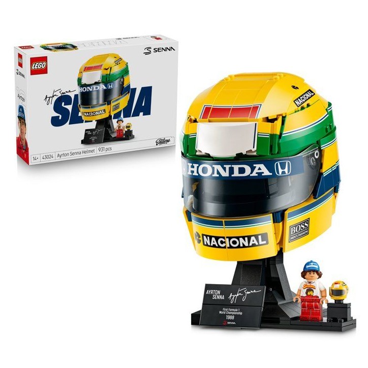 LEGO Editions 43024 Casque d'Ayrton Senna - Maquette Produit F1 - A partir de 14 ans