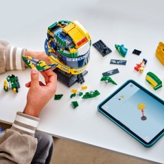 LEGO Editions 43024 Casque d'Ayrton Senna - Maquette Produit F1 - A pa