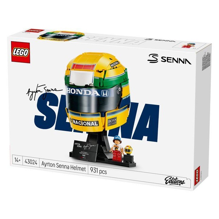 LEGO Editions 43024 Casque d'Ayrton Senna - Maquette Produit F1 - A partir de 14 ans