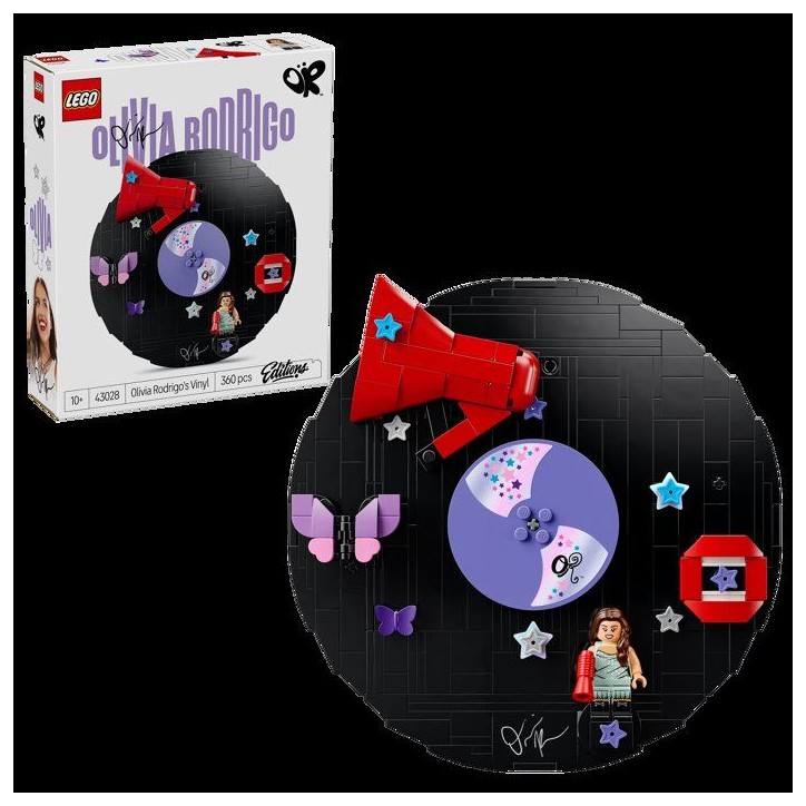 LEGO Set de construction LEGO Editions - 43028 - Vinyle Olivia Rodrigo, décoration musicale a exposer - Des 10 ans