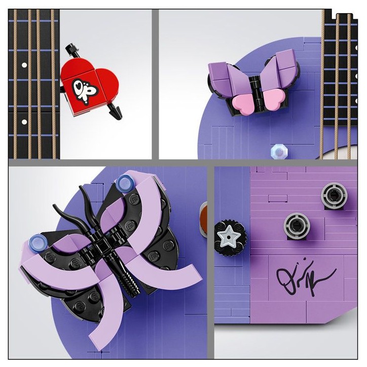 LEGO Set de construction LEGO Editions - 43031 - Double guitare Olivia Rodrigo, décoration musicale a exposer - Des 14 ans