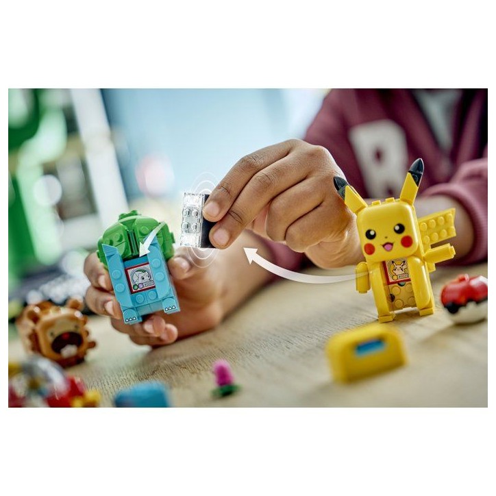 LEGO Pokémon 72155 - Set de construction compatible SMART Play™ - Bulbizarre et Keunotor, Délice de baies - Des 7 ans