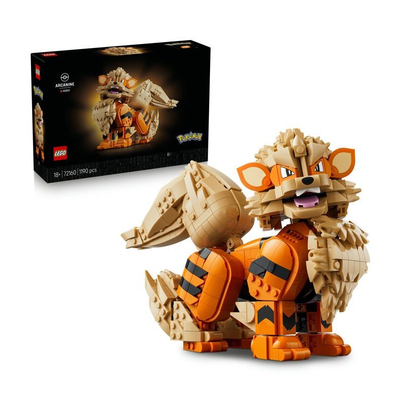 LEGO Pokémon 72160 - Arcanin- Set Collector pour Adulte - Idée Cadea