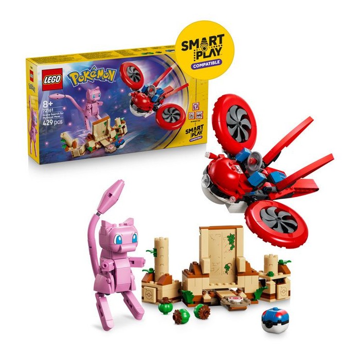 LEGO Pokémon 72161 - Set de construction compatible SMART Play™ - Mew, Recherche en drone - Des 8 ans LEGO Pokémon 72161 - Set de construction compatible SMART Play™ - Mew, Recherche en drone - Des 8 ans