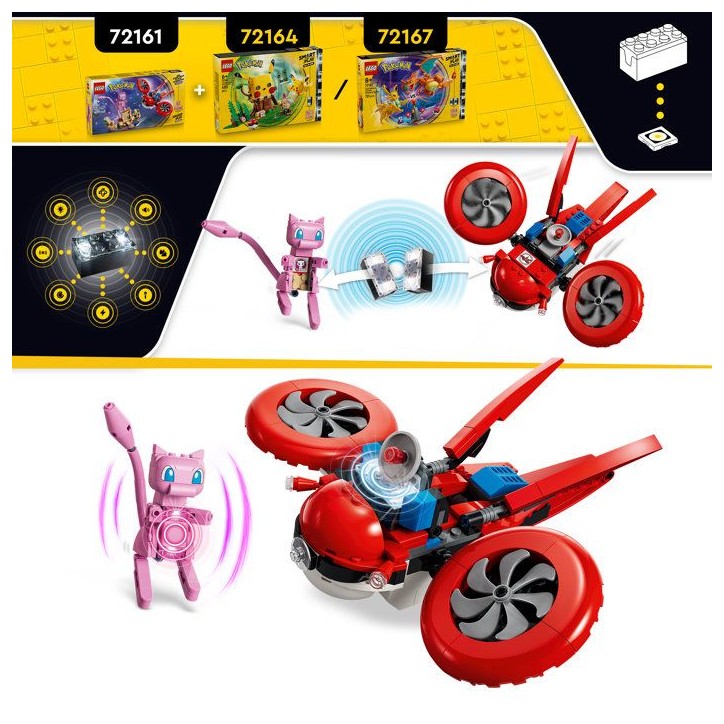 LEGO Pokémon 72161 - Set de construction compatible SMART Play™ - Mew, Recherche en drone - Des 8 ans LEGO Pokémon 72161 - Set de construction compatible SMART Play™ - Mew, Recherche en drone - Des 8 ans