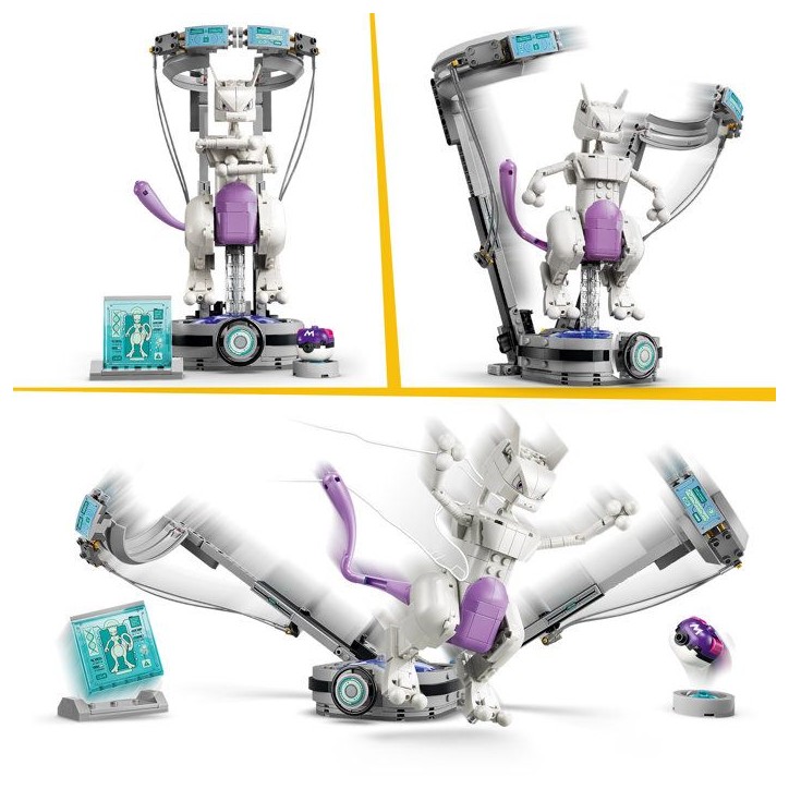 LEGO Pokémon 72163 - Set de construction comaptible Pokémon SMART Play™ - Mewtwo, Évasion du labo - Des 8 ans LEGO Pokémon 72163 - Set de construction comaptible Pokémon SMART Play™ - Mewtwo, Évasion du labo - Des 8 ans