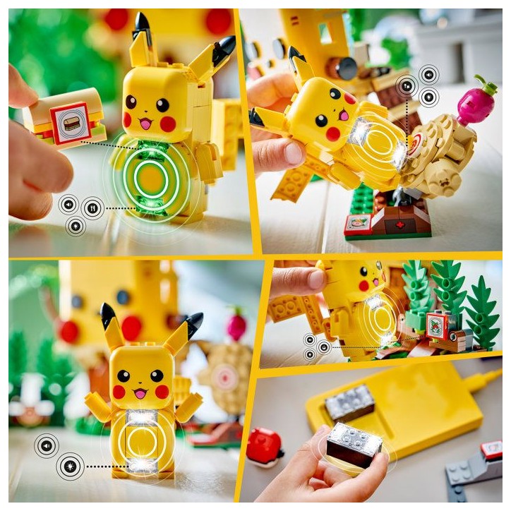 LEGO Pokémon 72164 - Set de construction SMART Play™ - Pikachu, Cabane d'entraînement - Set Tout-en-un - Des 7 ans LEGO Pokémon 72164 - Set de construction SMART Play™ - Pikachu, Cabane d'entraînement - Set Tout-en-un - Des 7 ans