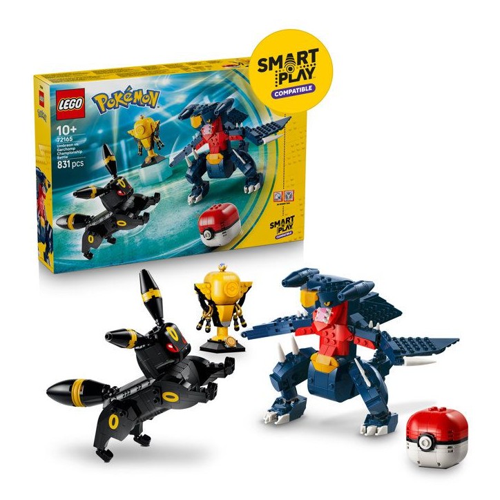 LEGO Pokémon 72165 - Set de construction compatible SMART Play™ - Noctali et Carchacrok, Combat - Des 10 ans LEGO Pokémon 72165 - Set de construction compatible SMART Play™ - Noctali et Carchacrok, Combat - Des 10 ans