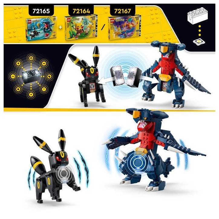 LEGO Pokémon 72165 - Set de construction compatible SMART Play™ - Noctali et Carchacrok, Combat - Des 10 ans LEGO Pokémon 72165 - Set de construction compatible SMART Play™ - Noctali et Carchacrok, Combat - Des 10 ans