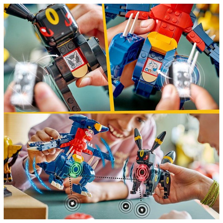 LEGO Pokémon 72165 - Set de construction compatible SMART Play™ - Noctali et Carchacrok, Combat - Des 10 ans LEGO Pokémon 72165 - Set de construction compatible SMART Play™ - Noctali et Carchacrok, Combat - Des 10 ans
