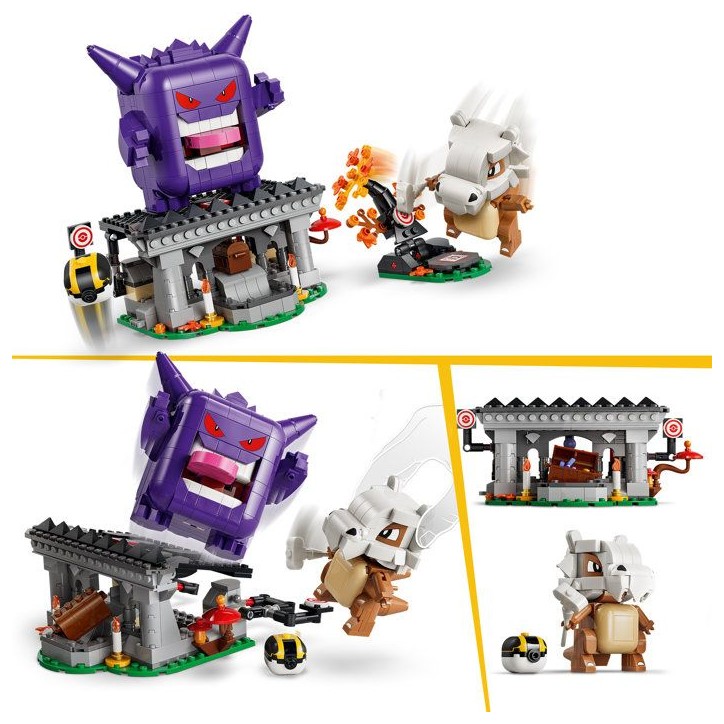 LEGO Pokémon 72166 - Set de construction compatible SMART Play™ - Ectoplasma et Osselait, Effrayant Affrontement - Des 7 ans LEGO Pokémon 72166 - Set de construction compatible SMART Play™ - Ectoplasma et Osselait, Effrayant Affrontement - Des 7 ans