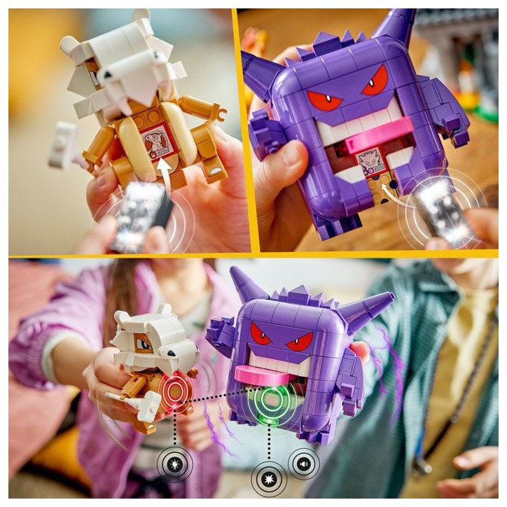 LEGO Pokémon 72166 - Set de construction compatible SMART Play™ - Ectoplasma et Osselait, Effrayant Affrontement - Des 7 ans LEGO Pokémon 72166 - Set de construction compatible SMART Play™ - Ectoplasma et Osselait, Effrayant Affrontement - Des 7 ans