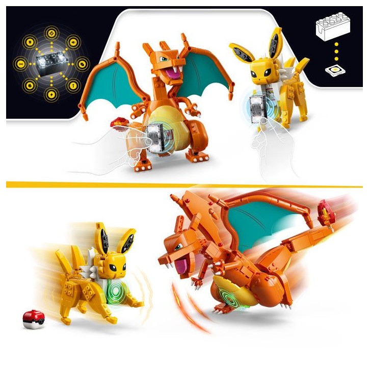 LEGO Pokémon 72167 - Set de construction Pokémon SMART Play™ - Dracaufeu et Voltali, Combat Ultime - Set Tout-en-un - Des 8 LEGO Pokémon 72167 - Set de construction Pokémon SMART Play™ - Dracaufeu et Voltali, Combat Ultime - Set Tout-en-un - Des 8