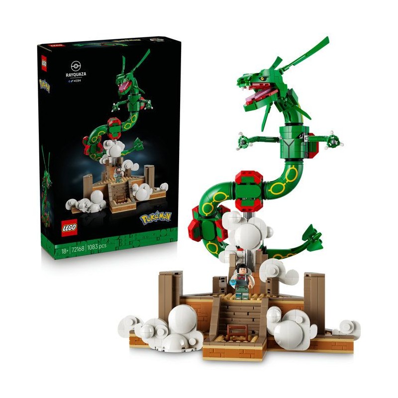 LEGO Pokémon 72168 - Rayquaza - Set Collector pour Adulte - Idée Cad