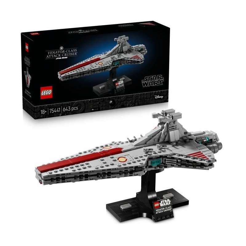 LEGO Star Wars 75441 Le Croiseur d'Assaut de Classe Venator - Set pour