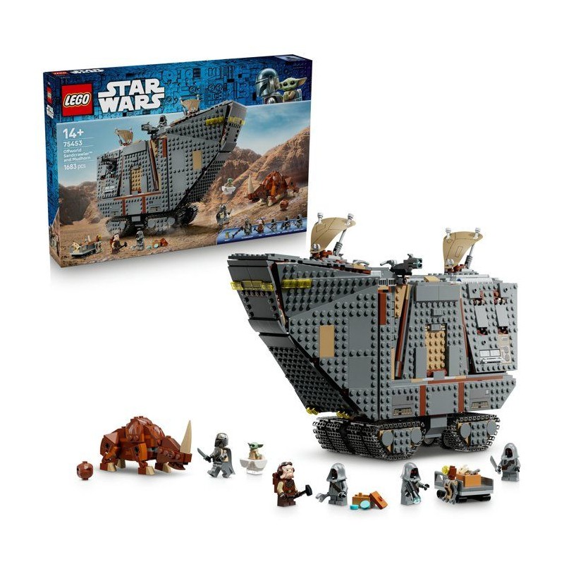 LEGO Star Wars 75453 Le Sandcrawler d'Offworld et le Mudhorn - Jeu pou